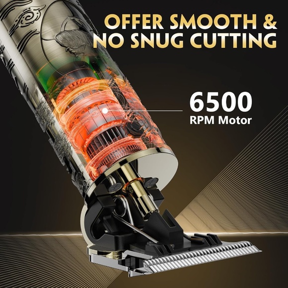 Cordless Pro Hair Clipper, Beard Trimmers w/ LCD Display Electric Rechargeable - Picture 5 of 9